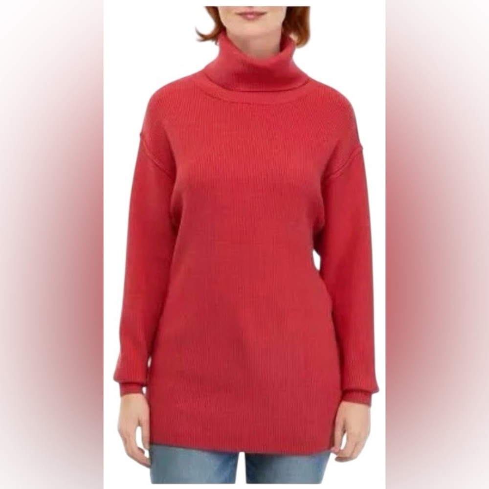 Chelsea & Theodore Royal Blue Turtleneck Pullover Sweater Size Medium NWT